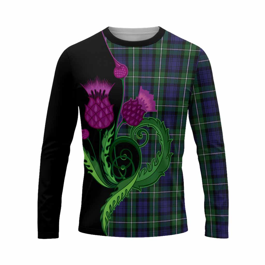 Forbes Tartan Long Sleeve T-Shirt Traditional Scottish Thistle