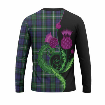 Forbes Tartan Long Sleeve T-Shirt Traditional Scottish Thistle