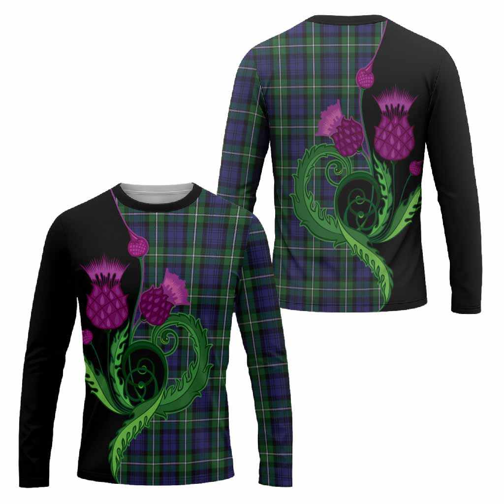 Forbes Tartan Long Sleeve T-Shirt Traditional Scottish Thistle