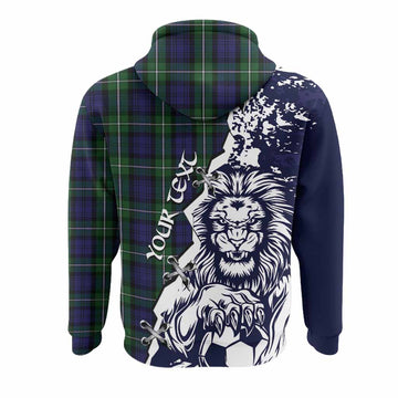 Forbes Tartan Scottish Hoodie Angry Lion With Soccer Ball Style