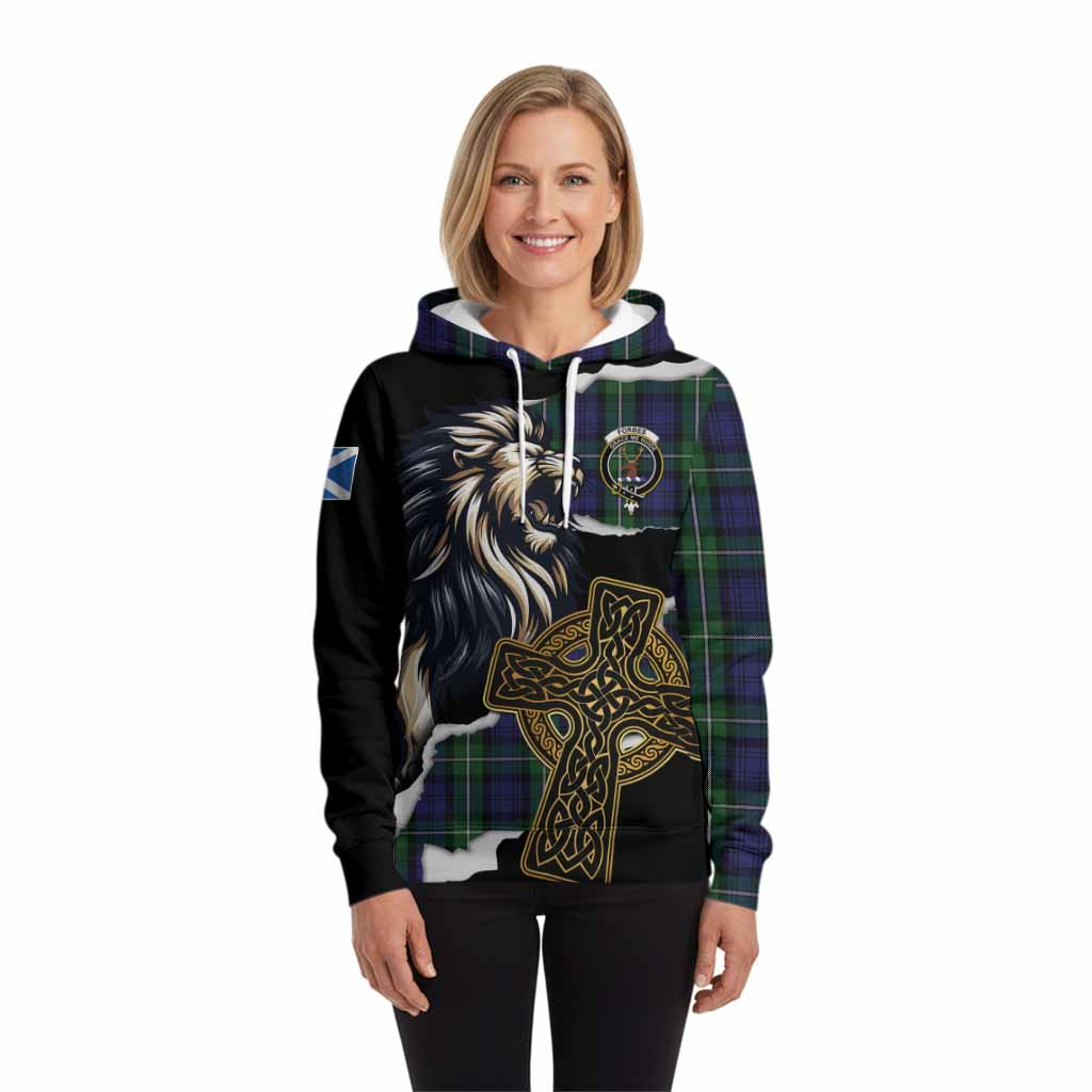 Forbes Tartan Scottish Hoodie Lion Celtic Heritage