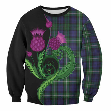 Forbes Tartan Sweatshirt Traditional Scottish Thistle