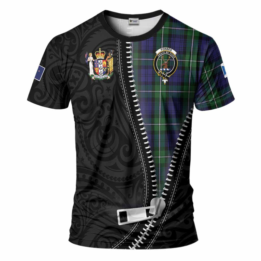 Forbes Tartan T-Shirt New Zealand Pattern Unique Zipper Stylized