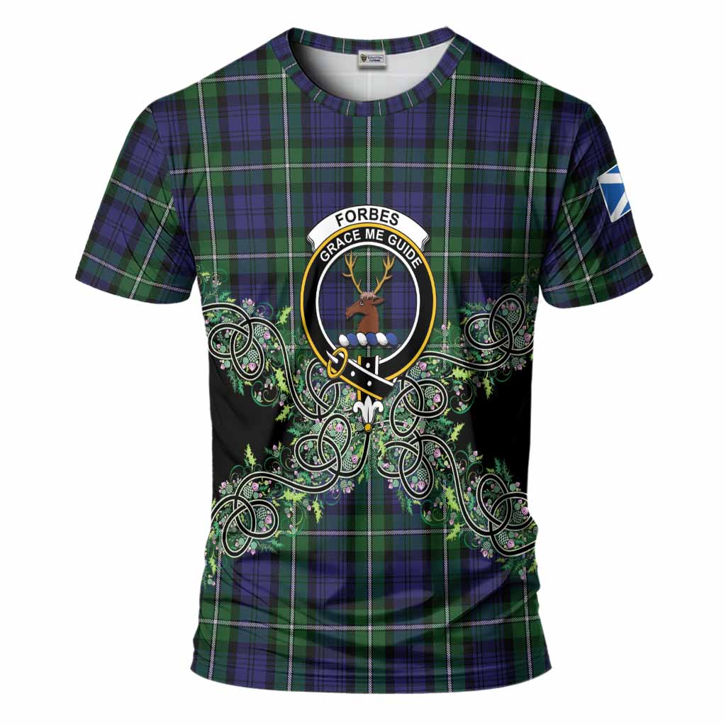 Forbes Tartan T-Shirt Thistle Scottish Spirit