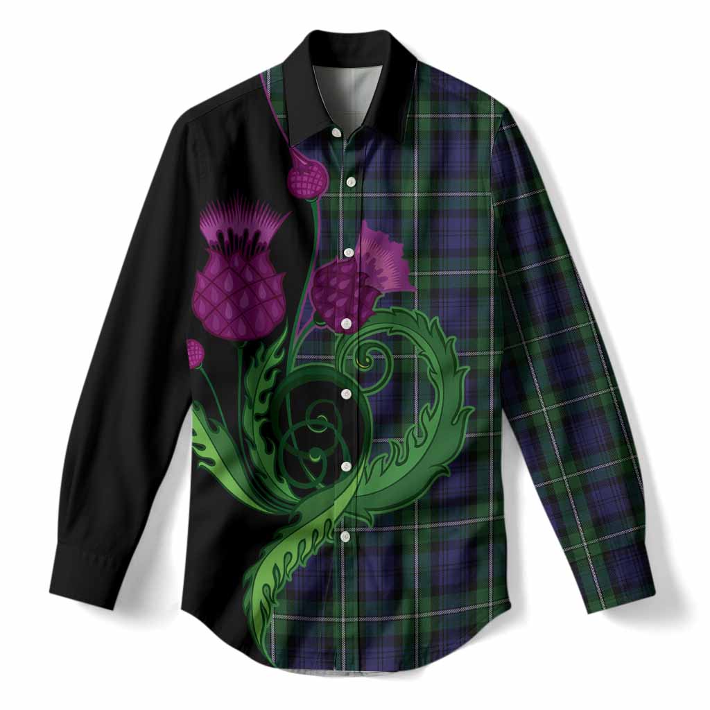 Forbes Tartan Women Casual Shirt Traditional Scottish Thistle