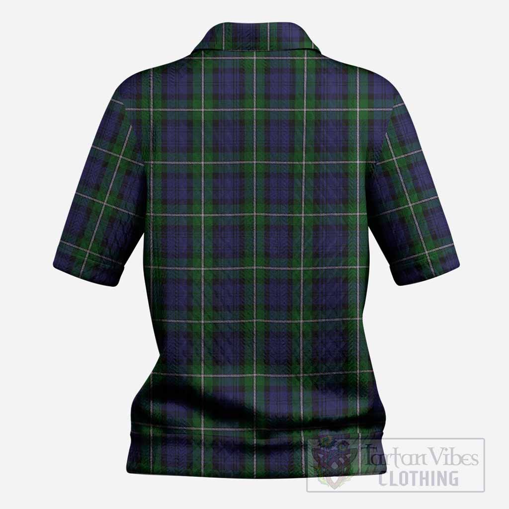 Forbes Tartan Women’s Polo Sweater Top with Family Crest