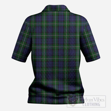 Forbes Tartan Women’s Polo Sweater Top with Family Crest