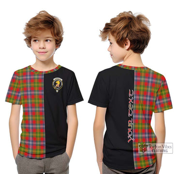 Forrester (Foster) Tartan Kid T-Shirt with Family Crest and Half Of Me Style Youth XL Size14 - Tartanvibesclothing Shop