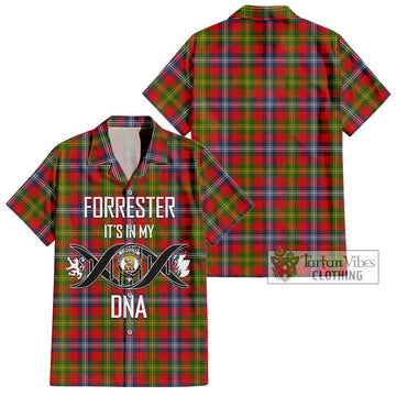 Forrester (Foster) Tartan Hawaiian Shirt with Family Crest DNA In Me Style