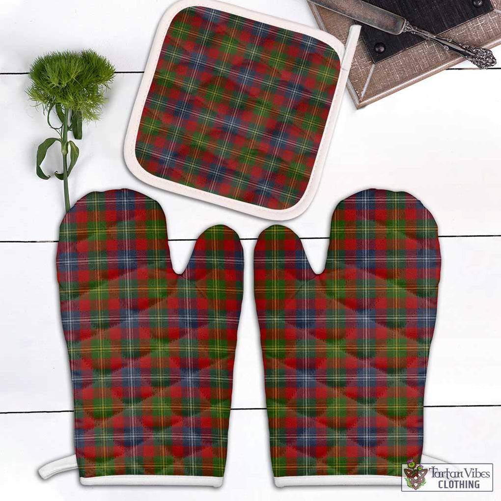 Forrester (Foster) Tartan Combo Oven Mitt & Pot-Holder Combo 1 Oven Mitt & 1 Pot-Holder White - Tartan Vibes Clothing