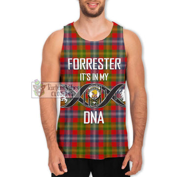 Forrester (Foster) Tartan Men's Tank Top with Family Crest DNA In Me Style Men - Tartanvibesclothing Shop