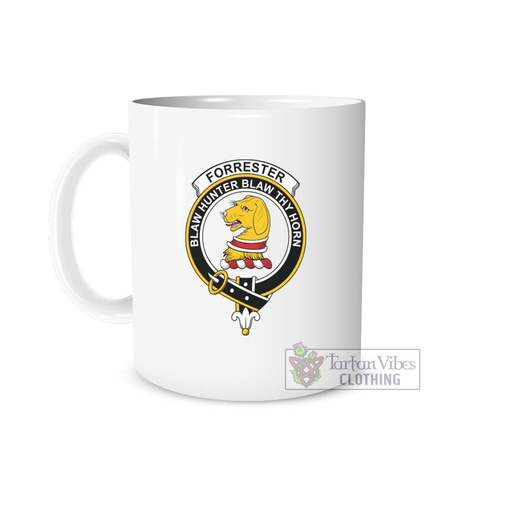 Forrester (Foster) Family Crest Ceramic Mug One Size 11oz size - 2D-tartanvibesclothing