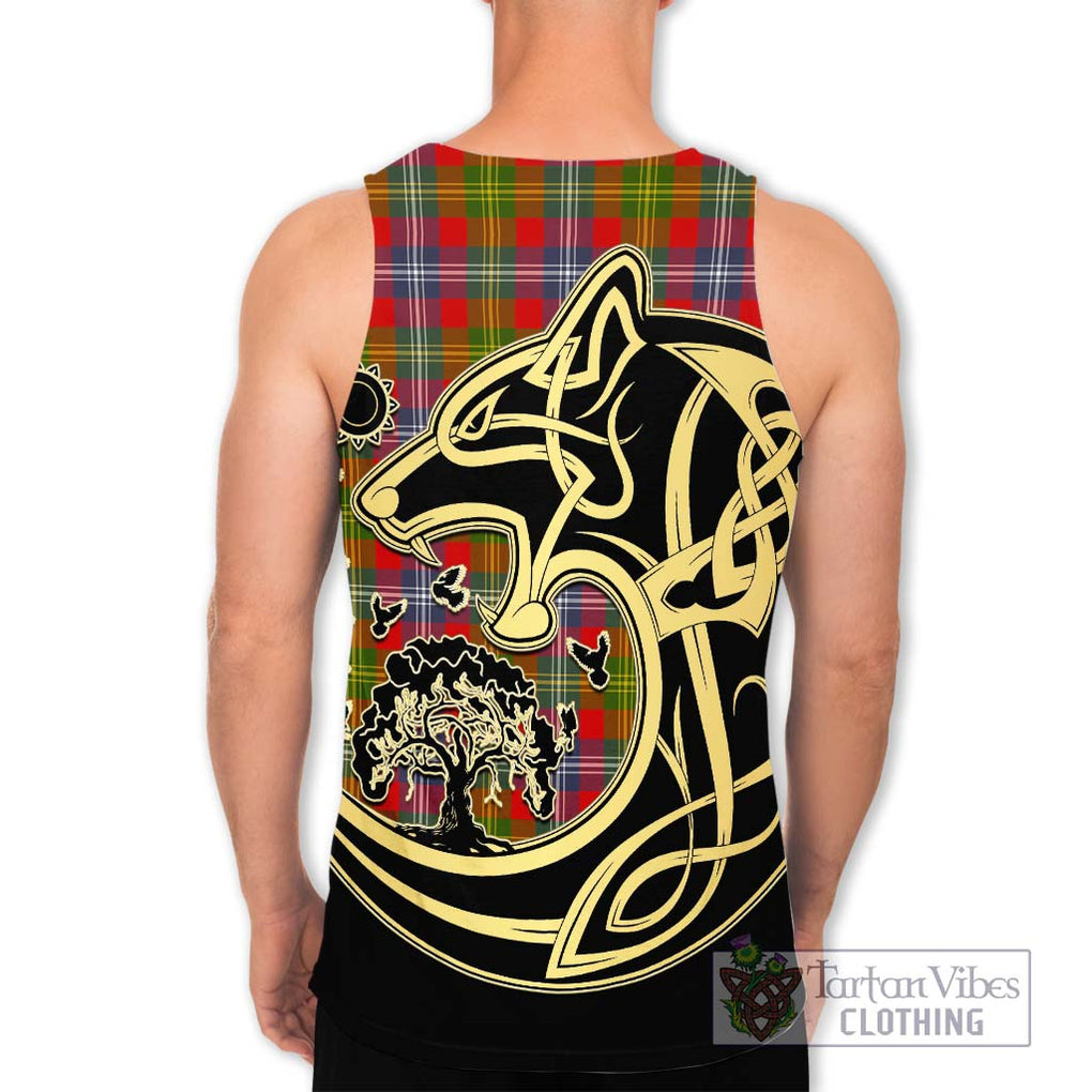 Forrester (Foster) Tartan Men's Tank Top with Family Crest Celtic Wolf Style - Tartan Vibes Clothing
