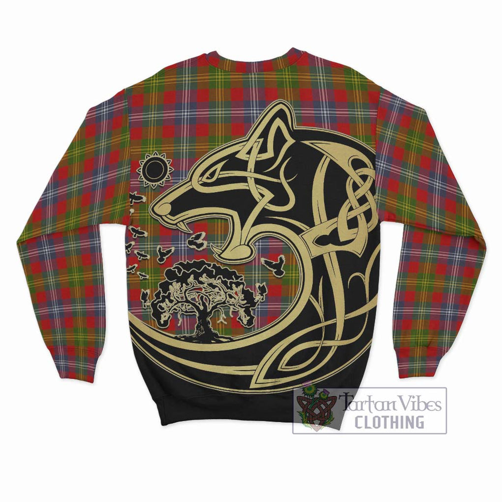 Forrester (Foster) Tartan Sweatshirt with Family Crest Celtic Wolf Style - Tartan Vibes Clothing