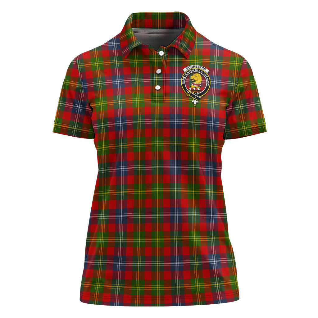 forrester-tartan-polo-shirt-with-family-crest-for-women