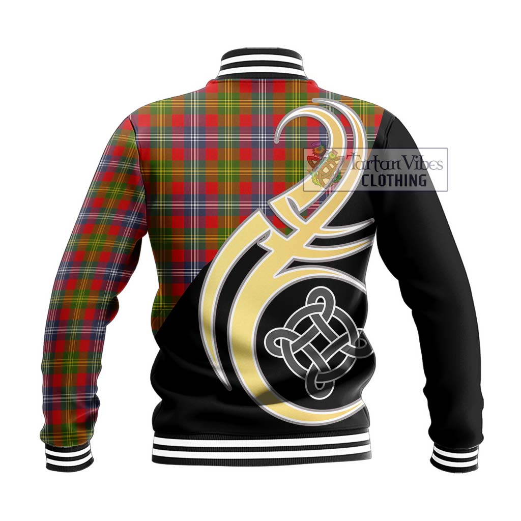 Forrester (Foster) Tartan Baseball Jacket with Family Crest and Celtic Symbol Style - Tartan Vibes Clothing
