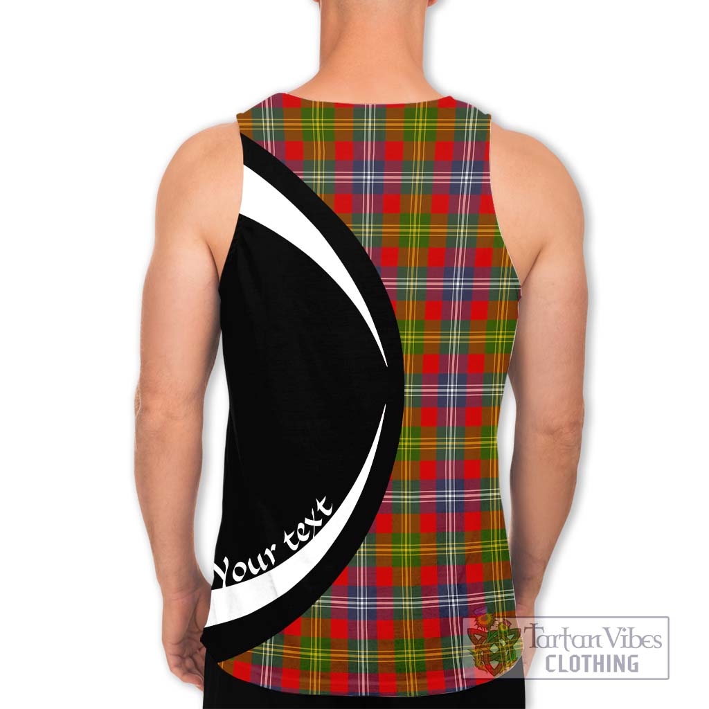 Forrester (Foster) Tartan Men's Tank Top with Family Crest Circle Style - Tartan Vibes Clothing