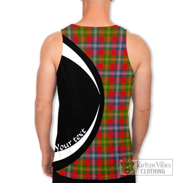 Forrester (Foster) Tartan Men's Tank Top with Family Crest Circle Style - Tartan Vibes Clothing