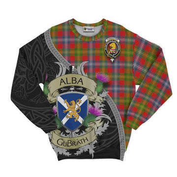 Tartan Vibes Clothing Forrester (Foster) Tartan Family Crest Sweatshirt Lion Rampant Royal Thistle Shield Celtic Inspired