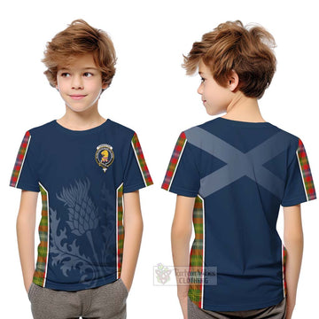 Tartan Vibes Clothing Forrester (Foster) Tartan Kid T-Shirt with Family Crest and Scottish Thistle Vibes Sport Style
