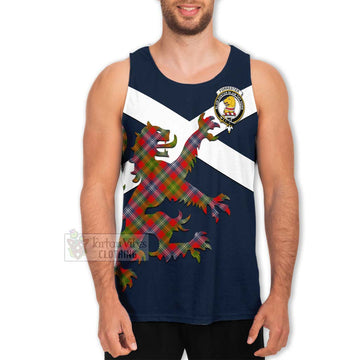 Tartan Vibes Clothing Forrester (Foster) Tartan Lion Rampant Men's Tank Top – Proudly Display Your Heritage with Alba Gu Brath and Clan Name