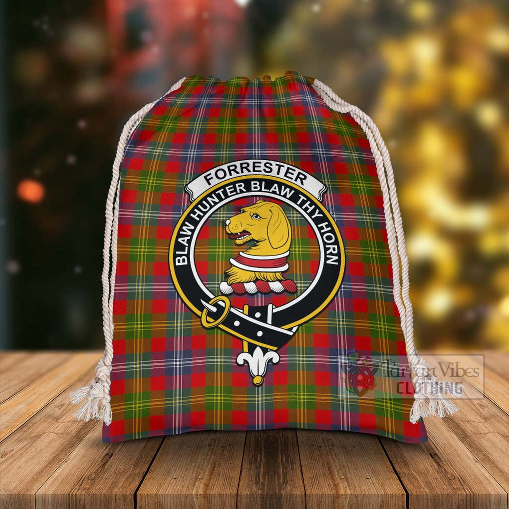 Tartan Vibes Clothing Forrester (Foster) Tartan Christmas Santa's Bag with Family Crest