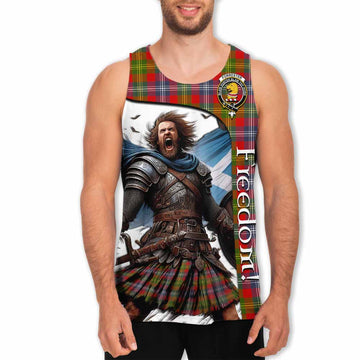 Tartan Vibes Clothing Forrester (Foster) Crest Tartan Men's Tank Top Inspired by the Freedom of Scottish Warrior
