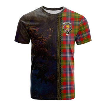 Forrester (Foster) Tartan Family Crest Cotton T-shirt Alba Gu Brath Be Brave Lion Ancient Style