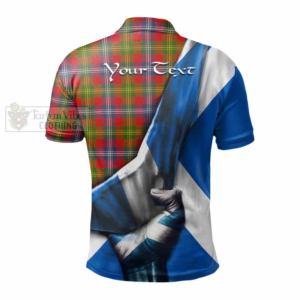 Tartan Vibes Clothing Forrester (Foster) Tartan Polo Shirt with Family Crest Scotland Patriotic Style