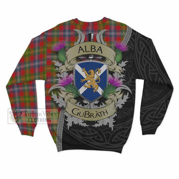 Tartan Vibes Clothing Forrester (Foster) Tartan Family Crest Sweatshirt Lion Rampant Royal Thistle Shield Celtic Inspired