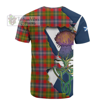 Tartan Vibes Clothing Forrester (Foster) Tartan Family Crest Cotton T-shirt Scottish Thistle Celtic Inspired