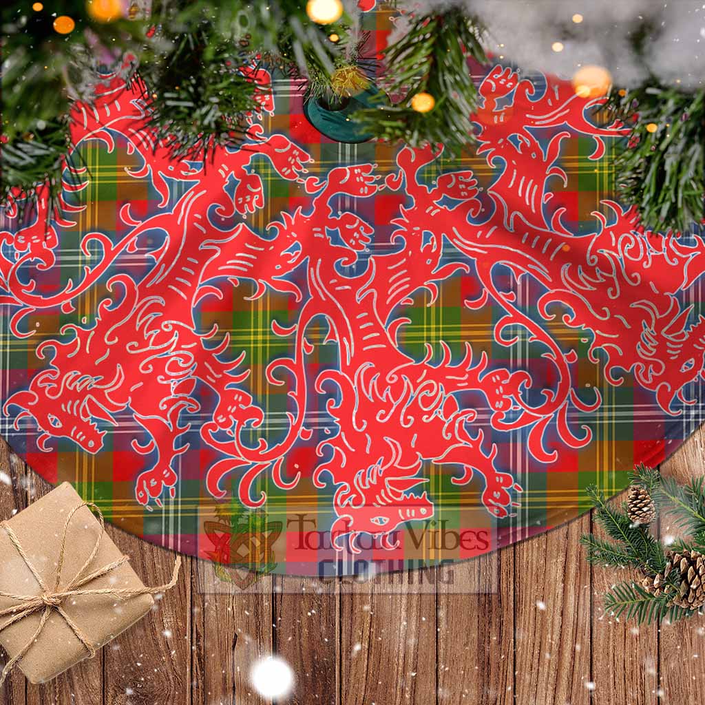 Tartan Vibes Clothing Forrester (Foster) Tartan Christmas Tree Skirt Lion Rampant Style