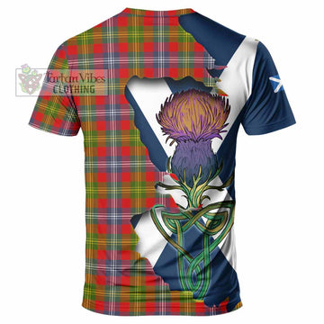 Tartan Vibes Clothing Forrester (Foster) Tartan Family Crest T-Shirt Scottish Thistle Celtic Inspired