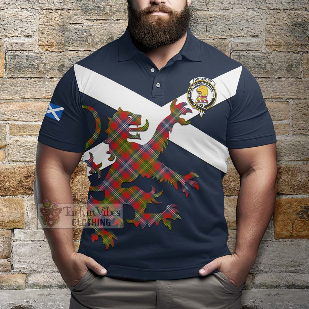 Tartan Vibes Clothing Forrester (Foster) Tartan Lion Rampant Polo Shirt – Proudly Display Your Heritage with Alba Gu Brath and Clan Name