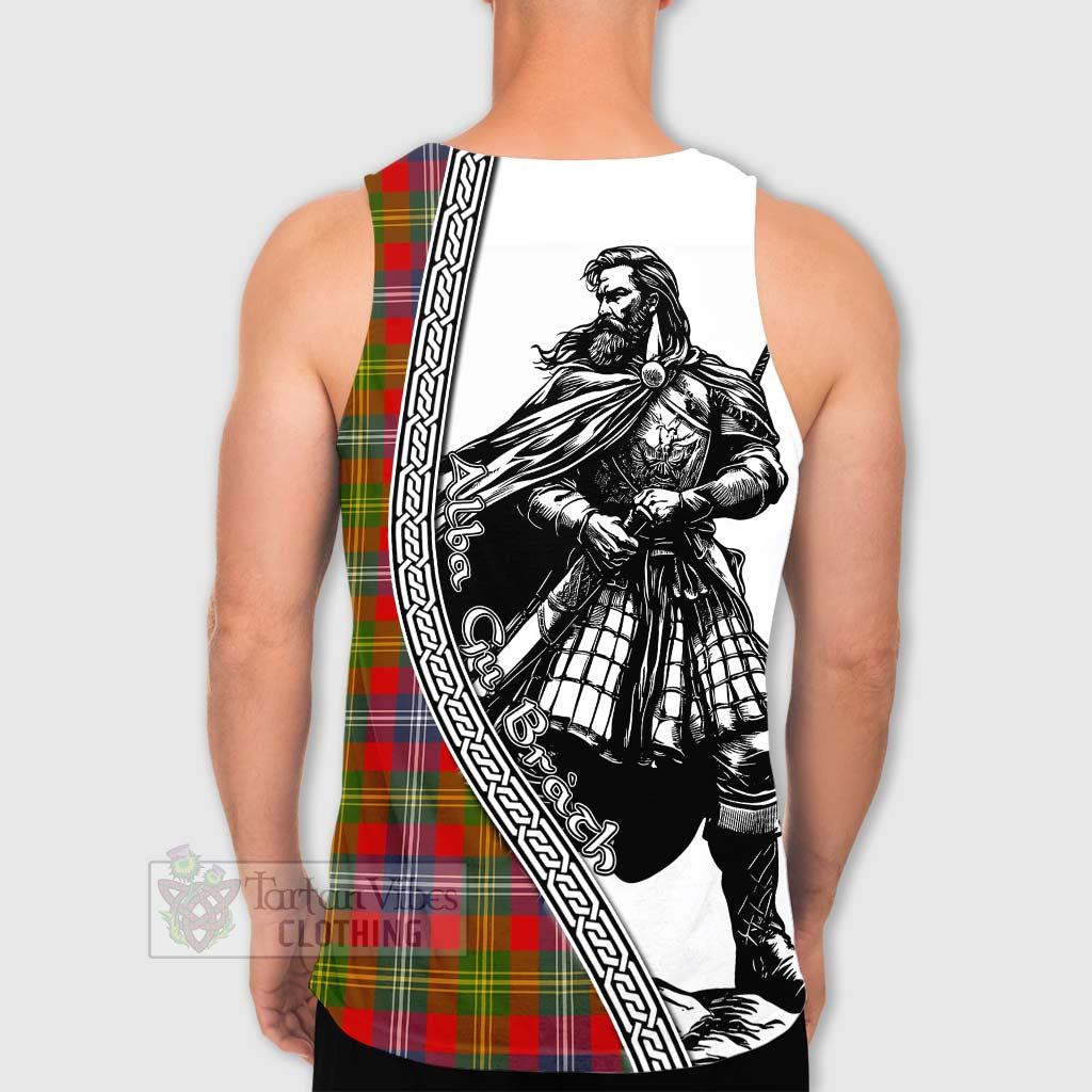 Tartan Vibes Clothing Forrester (Foster) Tartan Clan Crest Men's Tank Top with Highlander Warrior Celtic Style