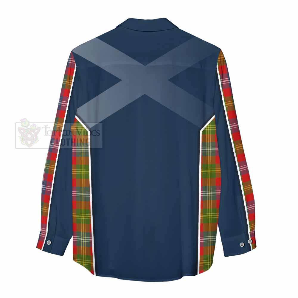 Tartan Vibes Clothing Forrester (Foster) Tartan Women's Casual Shirt with Family Crest and Lion Rampant Vibes Sport Style
