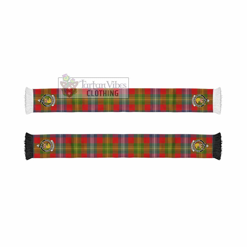 Tartan Vibes Clothing Forrester (Foster) Tartan Ruffneck Scarf with Family Crest