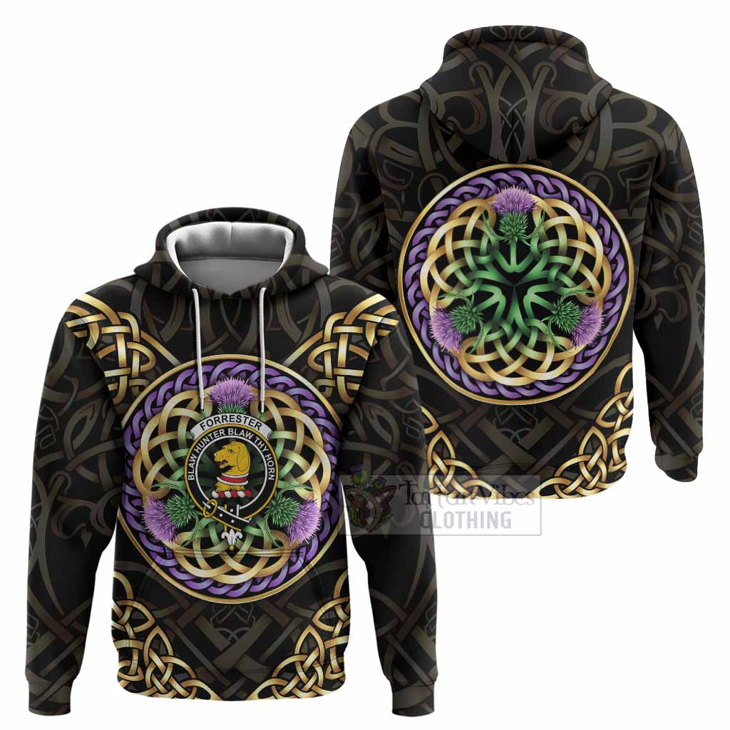 Forrester (Foster) Clan Crest Hoodie Celtic Scottish Thistle