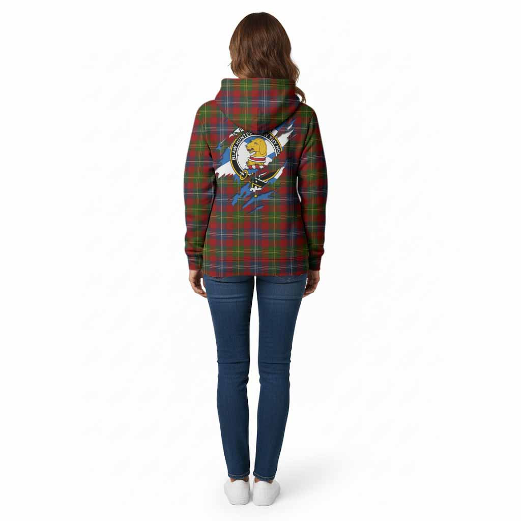 Forrester (Foster) Clan Crest In Me Tartan Cotton Hoodie Scotland Flag Style