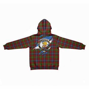 Forrester (Foster) Clan Crest In Me Tartan Kid Hoodie Scotland Flag Style