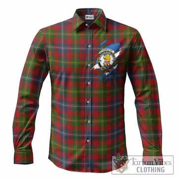 Forrester (Foster) Clan Crest In Me Tartan Long Sleeve Button Shirts Scotland Flag Style