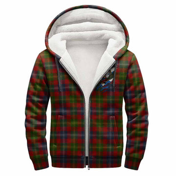 Forrester (Foster) Clan Crest In Me Tartan Sherpa Hoodie Scotland Flag Style