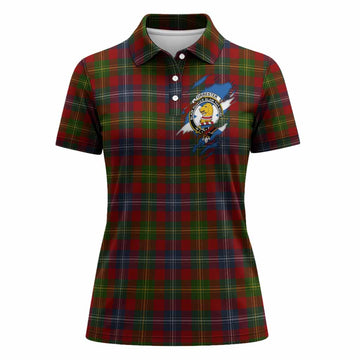 Forrester (Foster) Clan Crest In Me Tartan Women Polo Shirt Scotland Flag Style