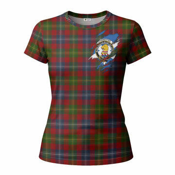 Forrester (Foster) Clan Crest In Me Tartan Women T shirt Scotland Flag Style