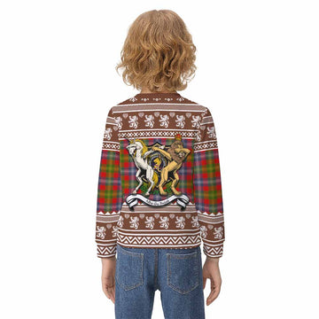 Forrester (Foster) Clan Tartan Crest Christmas Kid Ugly Sweatshirt Coat of Arms Funny Style
