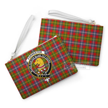 Forrester (Foster) Family Crest Tartan Clutch Bag
