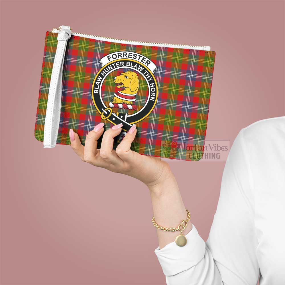 Tartan Vibes Clothing Forrester (Foster) Family Crest Tartan Clutch Bag