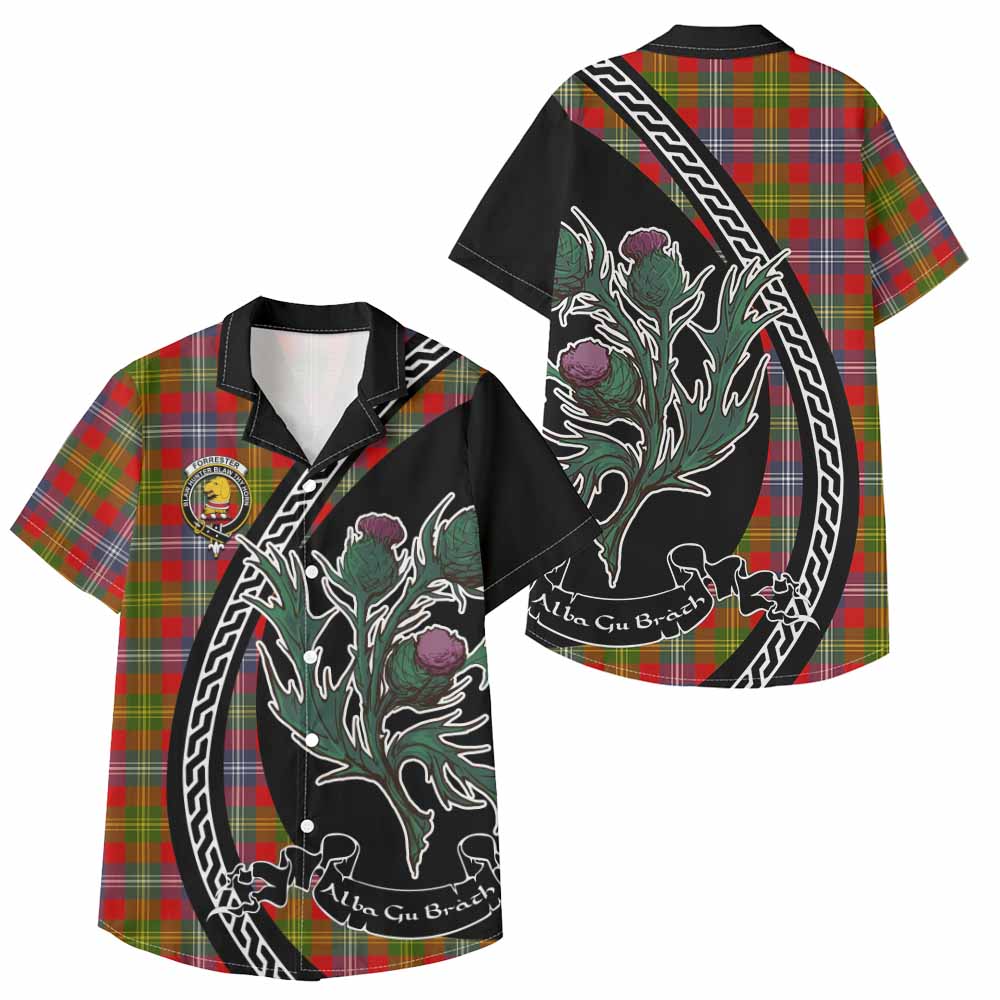Forrester (Foster) Family Crest Tartan Kid Hawaiian Shirt Alba Thistle Inspired - Tartan Vibes Clothing