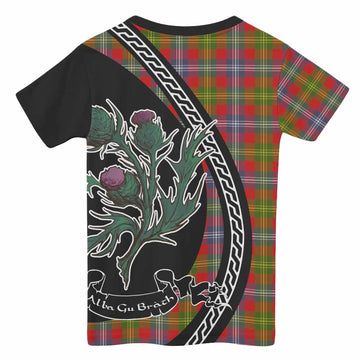 Forrester (Foster) Family Crest Tartan Kid T-shirt Alba Thistle Inspired - Tartan Vibes Clothing