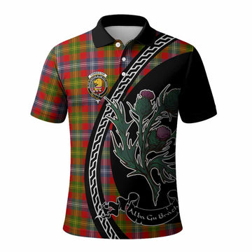 Forrester (Foster) Family Crest Tartan Polo Shirt Alba Thistle Inspired